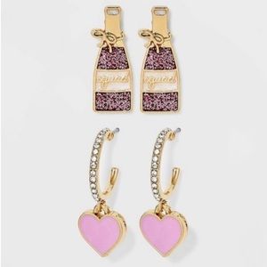 NEW SUGARFIX by BaubleBar Yes Way Rose’ Set of 2 Earrings